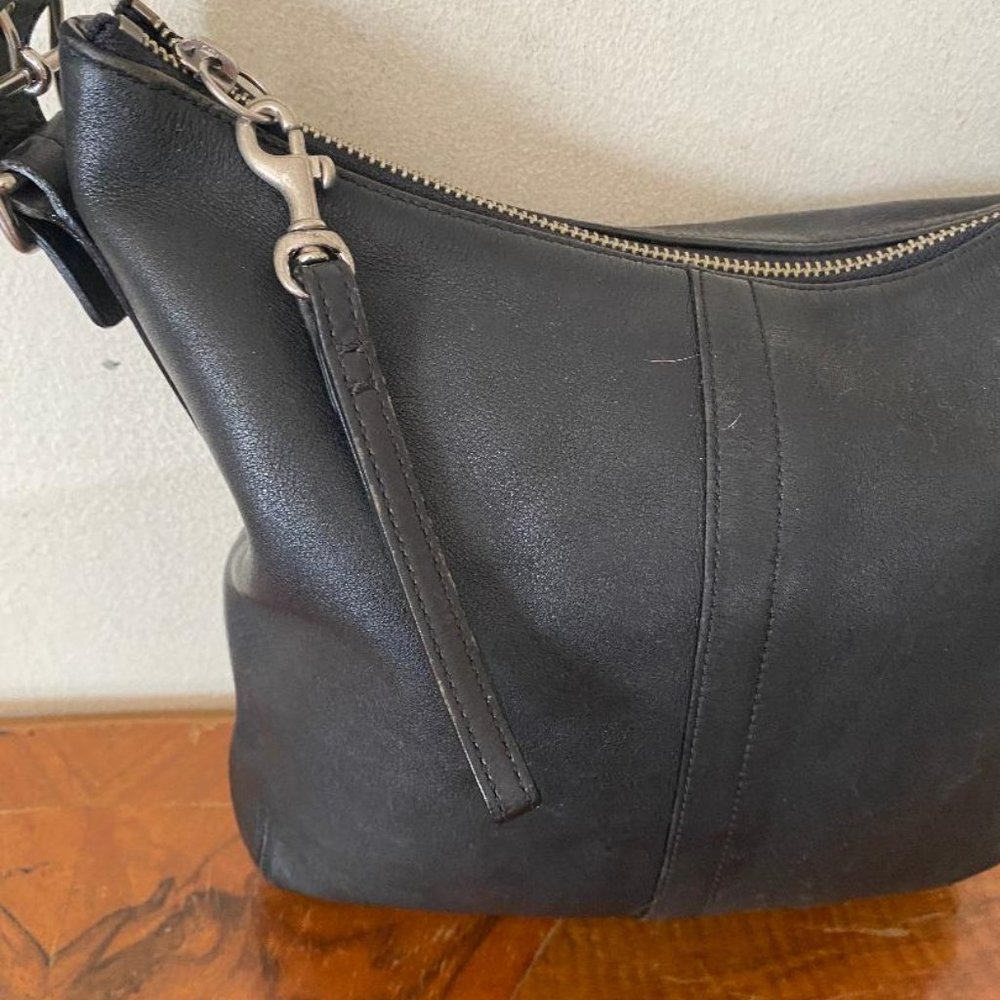 Coach Legacy Black Leather Slimline Purse Crossbod - Picture 6 of 8